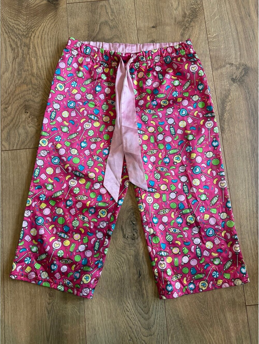 Girls silky pj bottoms
